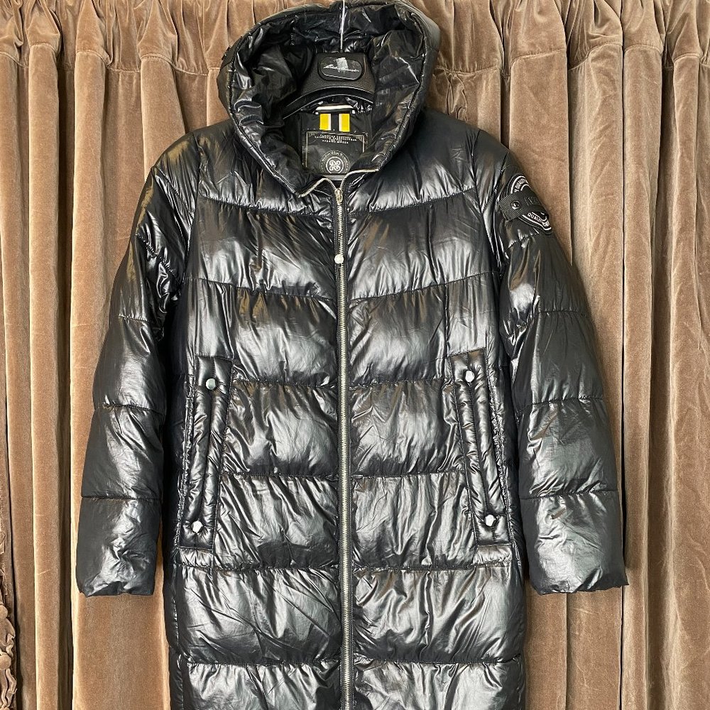 Ziai Women's  Black  Hooded Insulated Puffer Coat Jacket SZ 36 MD